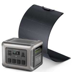 ALLPOWERS Solar Generator Kit 2500W (R2500 + SF100 100W Flexible Solar Panel)
