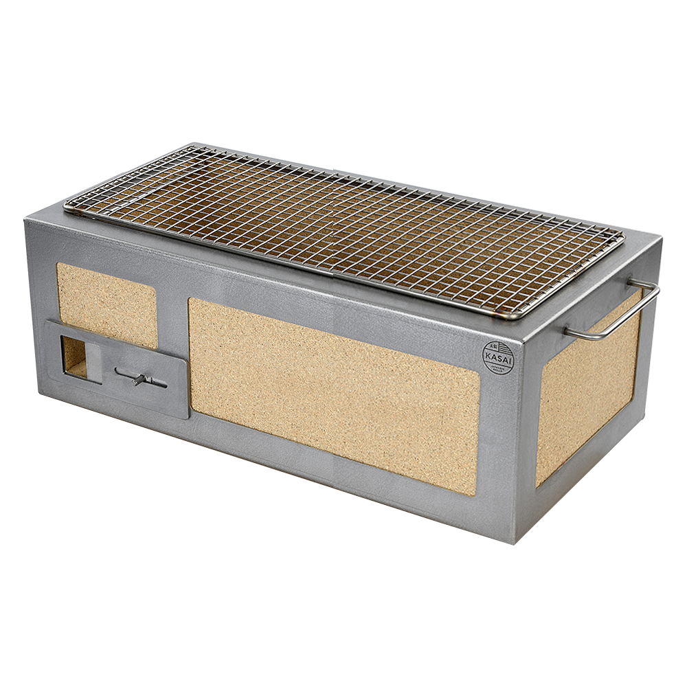 Medium Long Kasai Konro Grill with Stainless Steel Frame - Image 7
