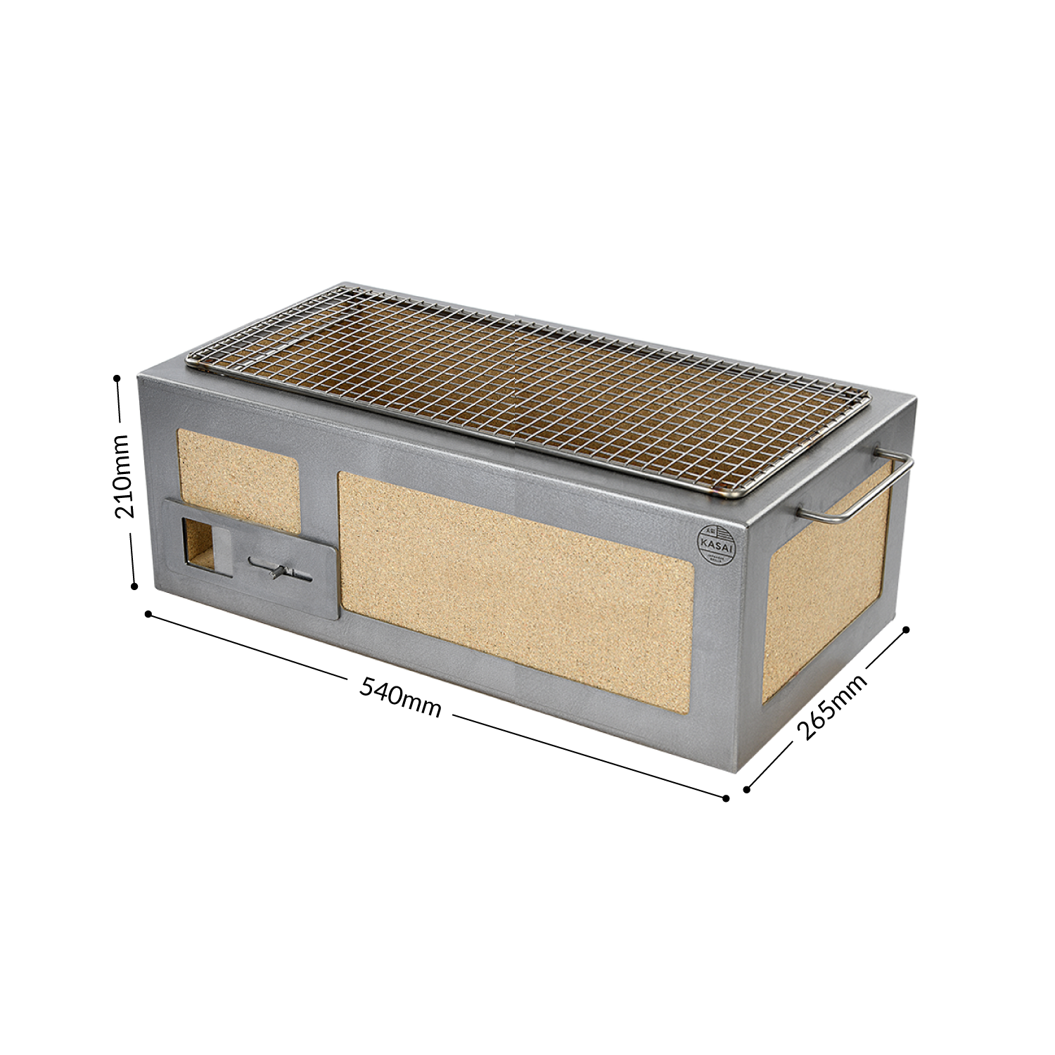 Medium Long Kasai Konro Grill with Stainless Steel Frame - Image 4